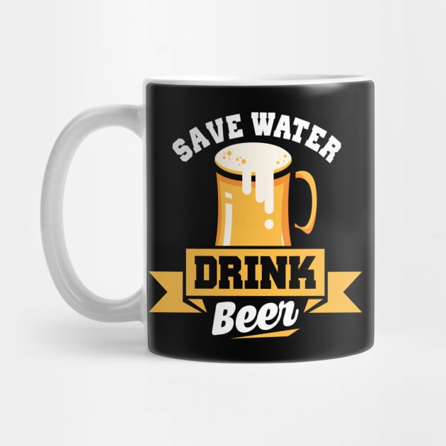 Save Water Drink Beer Funny Beer Drinking Pun Joke by theperfectpresents